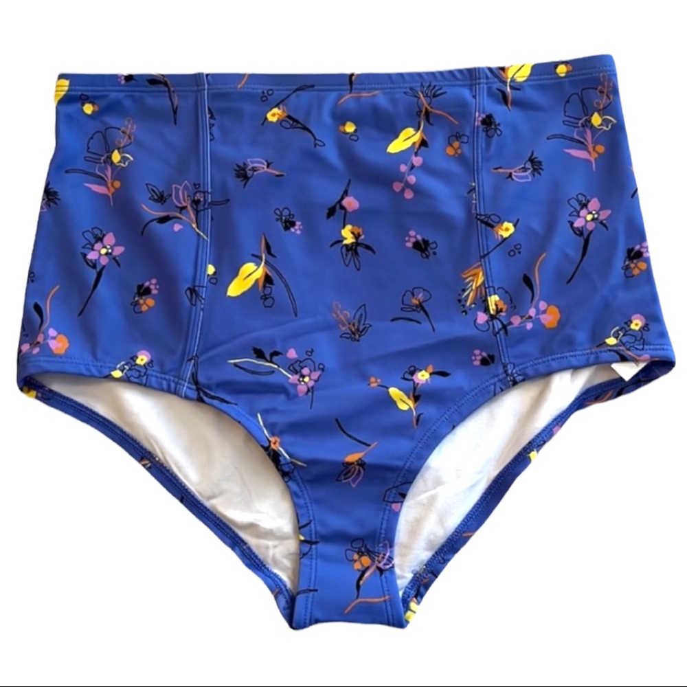 Urban Outfitters Blue Floral Bikini Bottom